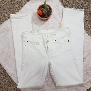 Madewell Rail Straight White Jean's | 27 X 34